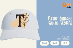 Fleur Mirage Boho Floral Monogram Product Image 1