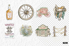 Hand-Drawn Western Clipart Product Image 1