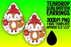 Elegant Teardrop Earrings Design Art , Christmas Product Image 1