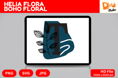 Helia Flora Boho Floral Monogram Product Image 1