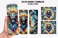 Skinny Tumbler 20oz Wrap Design, Summer Tumble PNG Design Product Image 1