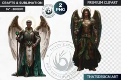 Archangels clipart PNG, Christian angel clipart sublimation Product Image 1