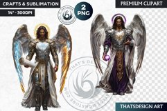 Archangels clipart PNG, Christian angel clipart sublimation Product Image 1