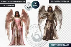 Archangels clipart PNG, Christian angel clipart sublimation Product Image 1