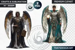 Archangels clipart PNG, Christian angel clipart sublimation Product Image 1