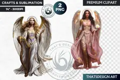 Archangels clipart PNG, Christian angel clipart sublimation Product Image 1