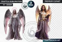 Archangels clipart PNG, Christian angel clipart sublimation Product Image 1