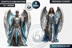 Archangels clipart PNG, Christian angel clipart sublimation Product Image 1
