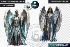 Archangels clipart PNG, Christian angel clipart sublimation Product Image 1