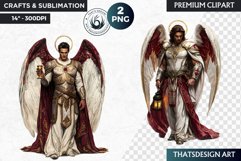 Archangels clipart PNG, Christian angel clipart sublimation Product Image 1