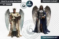 Archangels clipart PNG, Christian angel clipart sublimation Product Image 1