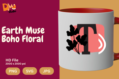 Earth Muse Boho Floral Monogram Product Image 1