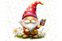 Easter Gnome PNG, Spring Bunny Clipart, Cute Digital Art Product Image 2