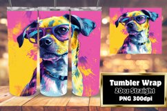 Expressive Dog Art Tumbler Wrap Product Image 1