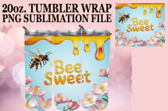 ENCHANTING SMILES 20oz TUMBLER WRAP, Bee Quote Product Image 1