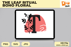The Leaf Ritual Boho Floral Monogram Product Image 1
