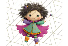 Colorful Halloween Clipart PNG, Cute Kids & Candy Clip Art Product Image 2