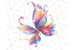 Colorful Butterfly Clipart PNG Clipart, Rainbow Butterfly Product Image 2