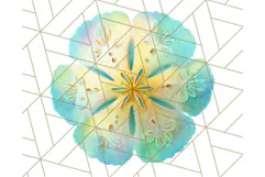 Sky Blue and Sunshine Yellow Summer Clipart PNG, Tropical Product Image 2
