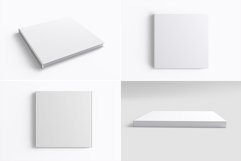 Square Book Mockup - 12 views Product Image 8