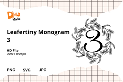 Leafertiny Monogram Product Image 1