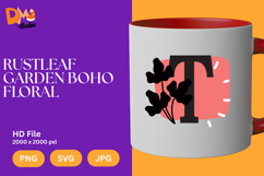 Rustleaf Garden Boho Floral Monogram Product Image 1