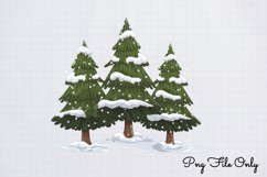 Woodland Christmas Watercolor Clipart PNG Product Image 1