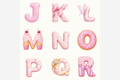 Happy Birthday Alphabet PNG | Girls Birthday Letters Clipart Product Image 4