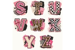 Mixed Media Collage Alphabet PNG, Leopard Print Letter Product Image 5