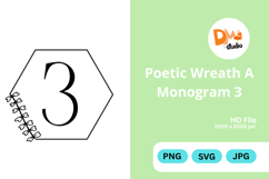 Poetic Wreath Monogram Logo Product Image 1