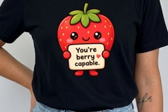 Cute Food Motivation Clipart | 19 PNG Kawaii Food Quotes Product Image 5