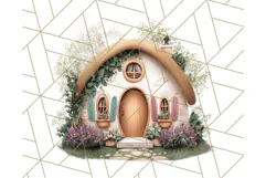 Whimsical Cottagecore Cottage PNG Clipart, Fairy House Png Product Image 2
