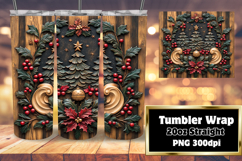 Fresh 20oz Tumbler Artwork , Christmas Product Image 1