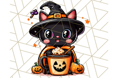 Monster Café Halloween PNG Clipart, Coffee Holiday Clip Art Product Image 2