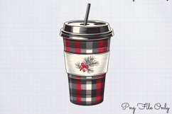 Black White Plaid Christmas PNG Product Image 1