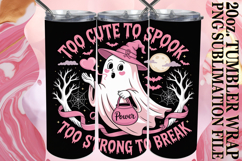 GIFT OF BLISS 20oz TUMBLER WRAP, Ghost Cancer Product Image 1
