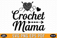 Crochet mama SVG | Quotes | SVG Cut files Product Image 1
