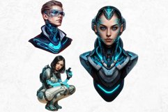 Biopunk Character Clipart Set,Post-Apocalyptic sublimation Product Image 8