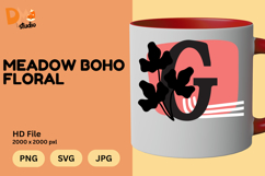 Meadow Boho Floral Monogram Product Image 1
