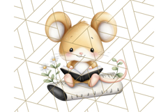 Cute Back to School Animals PNG Clipart with Books &amp; Bags Product Image 2