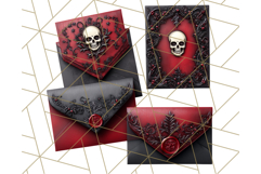 Gothic Christmas Clipart Dark Holiday PNG, Dark Christmas Product Image 2