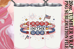 Serene days 20oz tumbler wrap, Patriotic Product Image 1