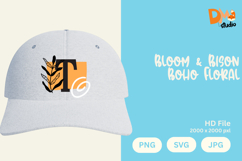 Bloom &amp; Bison Boho Floral Monogram Product Image 1