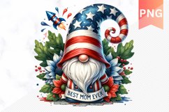 Best Mom Ever - 4th Of July Sublimation - Clipart PNG Design Product Image 1