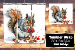 Tumbler Sublimation featuring Heart and Watercolor Valentine Product Image 1