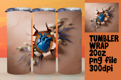 BEAUTIFUL 20oz Tumbler Design for Gifts , 3D Heart Product Image 1