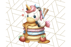 Cute Dessert Unicorn PNG Clipart with Cupcakes &amp; Candies Product Image 2