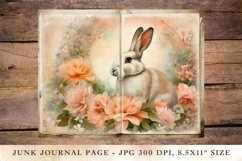 Printable Junk Journal Pages rabbit 6 Product Image 1
