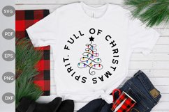Full Of Christmas Spirit SVG Design Product Image 1