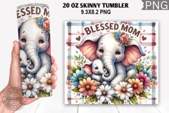 Blessed Mom Tumbler Wrap,20 Oz Tumbler Wrap, Mom Tumbler Product Image 1